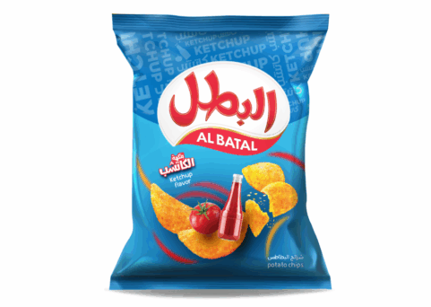 بطاطس البطل بنكهة الكاتشب